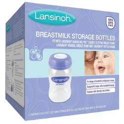 Lansinoh Breast Milk Storage 5 oz. Bottle -Box of 3