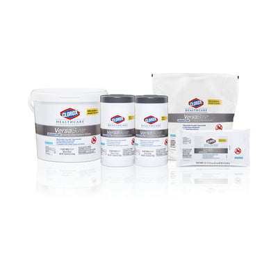 Clorox Healthcare VersaSure Surface Disinfectant Wipes, 150 Count Cannister -Carton of 1