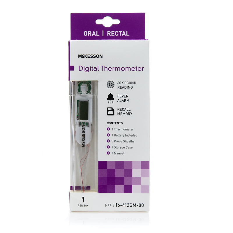 McKesson Oral / Rectal / Axillary Digital Thermometer -Each