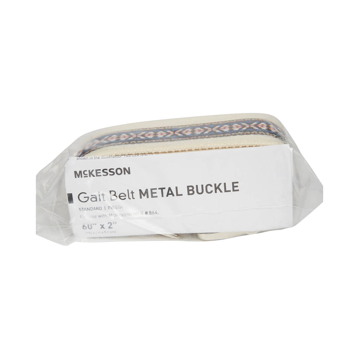 McKesson Gait Belt, 60 Inch, Fiesta Design -Case of 48