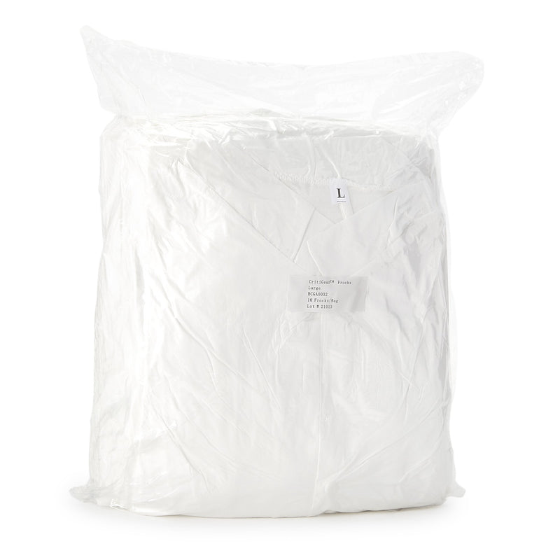 Contec CritiGear Cleanroom Frocks, Large -Bag of 10