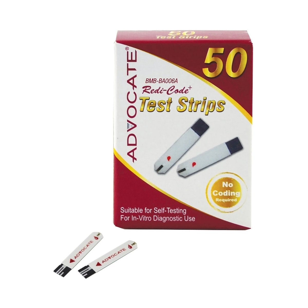 Advocate Redi-Code Plus Blood Glucose Test Strips - 847114_BX - 1