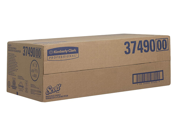 Scott Essential 1-Ply Paper Towel, 250 per Pack, 16 Packs per Case -Case of 16