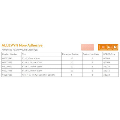 Allevyn Classic Nonadhesive Without Border Foam Dressing - 222289_EA - 4