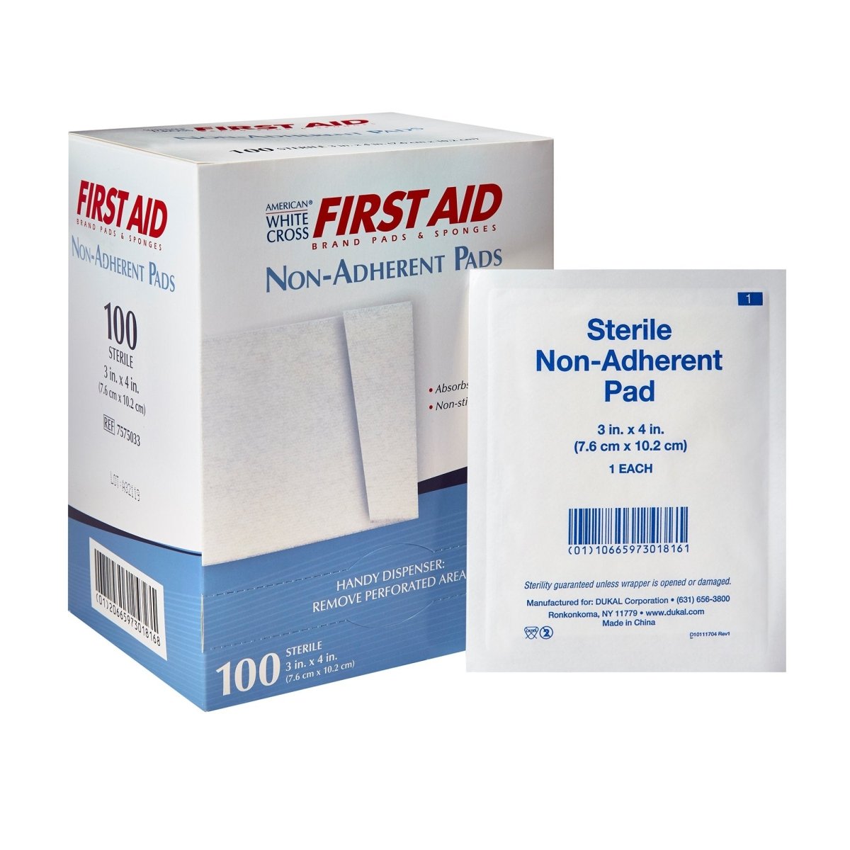 American White Cross Nonadherent Dressing - 142142_BX - 2