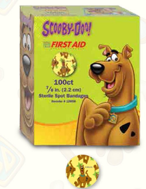 American White Cross Stat Strip Scooby Doo Adhesive Spot Bandage - 934479_BX - 1