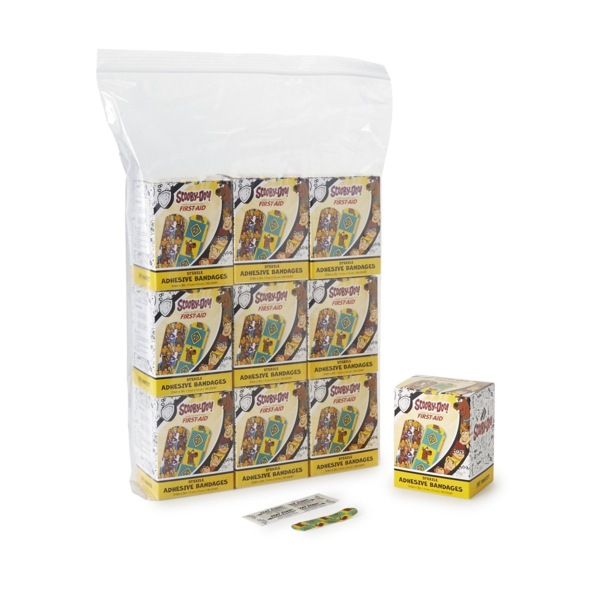 American White Cross Stat Strip Scooby Doo Adhesive Strips - 720310_BX - 1