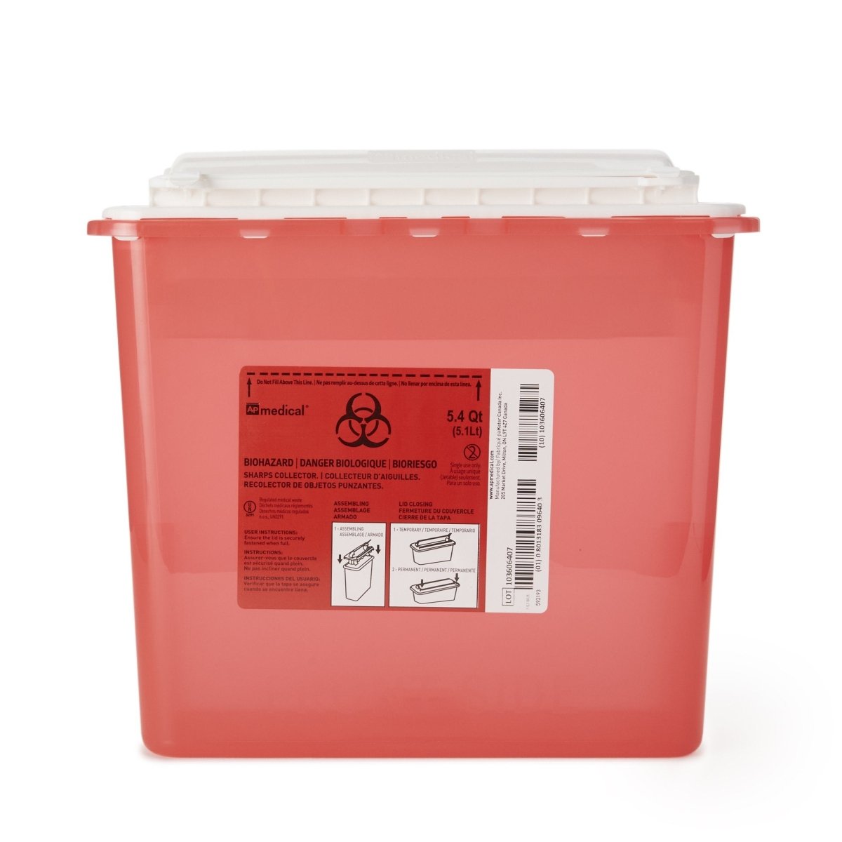 Ap Line Biohazard Waste Container - 907238_CS - 2