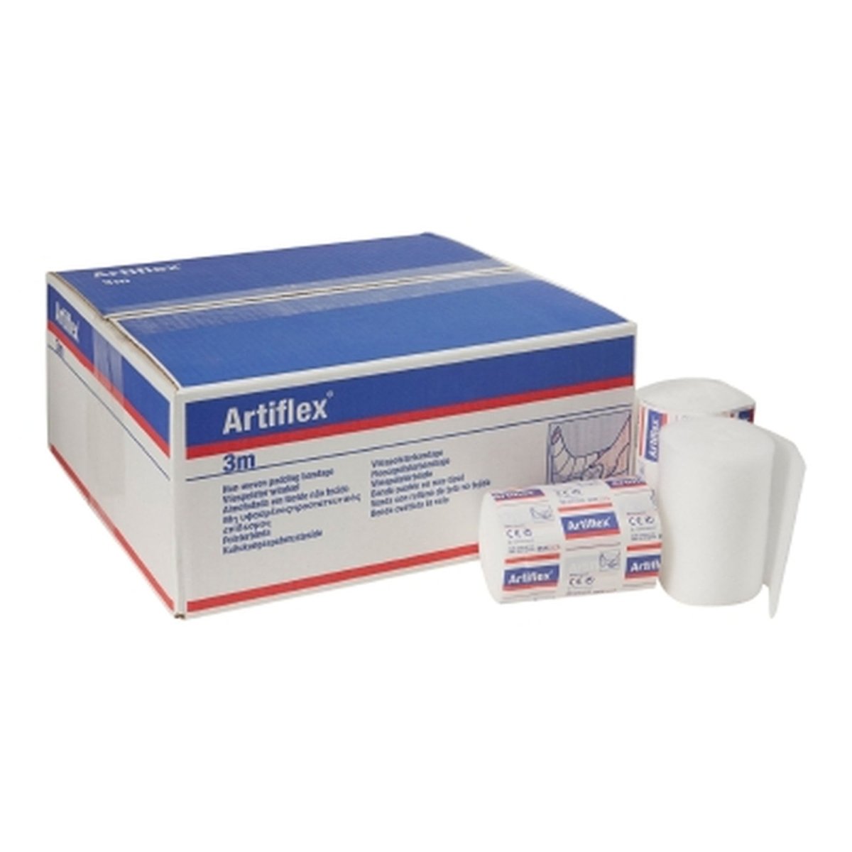 Artiflex White Polyester / Polypropylene / Polyethylene Undercast Padding Bandage - 243904_EA - 2
