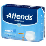 Attends Adult Moderate Absorbent Underwear, White -Unisex - 761661_CS - 7