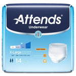 Attends Adult Moderate Absorbent Underwear, White -Unisex - 761661_CS - 6