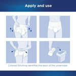 Attends Adult Moderate Absorbent Underwear, White -Unisex - 761661_CS - 5