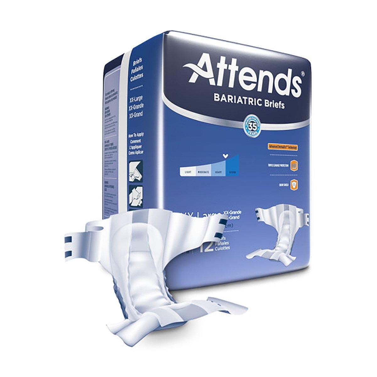 Attends Bariatric Briefs -Unisex - 950227_BG - 1