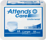 Attends Care Adult Moderate Absorbent Underwear, White -Unisex - 1028711_BG - 1