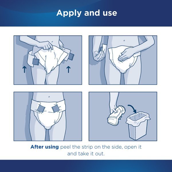 Attends Classic Adult Heavy-Absorbent Incontinence Brief, White -Unisex - 826534_BG - 5