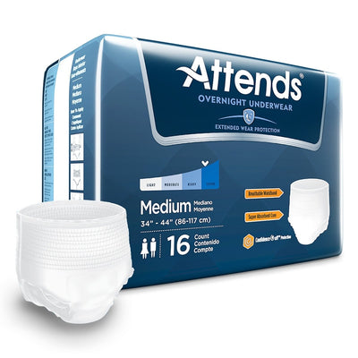 Attends Overnight Underwear with Extended Wear Protection -Unisex - 830766_BG - 2