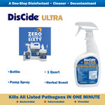 DisCide Ultra Quaternary Based Surface Disinfectant Cleaner, 1 qt. -Each