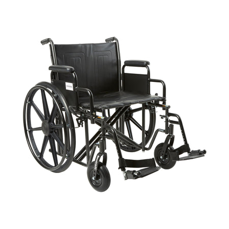 McKesson Bariatric Wheelchair with Swing-Away Footrest, 22 Inch Seat Width -Each