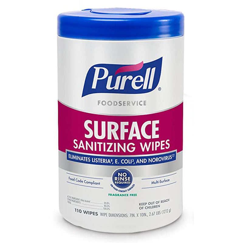 Purell Foodservice Surface Sanitizing Wipes -Case of 6