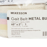 McKesson Gait Belt Heavy Duty, 60 Inch, Pastel Stripe -Case of 48
