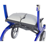 drive Nitro DLX 4 Wheel Rollator, Blue -Each