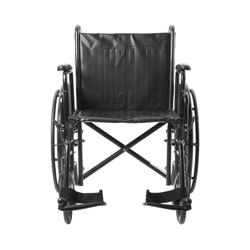McKesson Dual Axle Wheelchair Desk Length Arm Swing-Away Footrest, 20 Inch Seat Width -Each