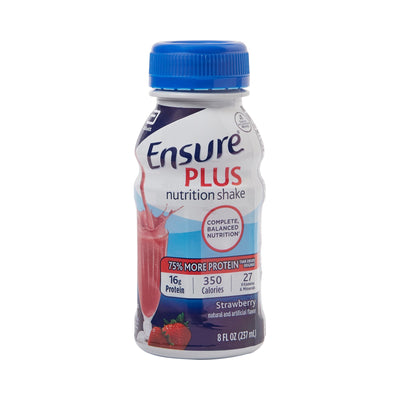 Ensure Plus Nutrition Shake, Strawberry, 8 oz. Bottle -Each