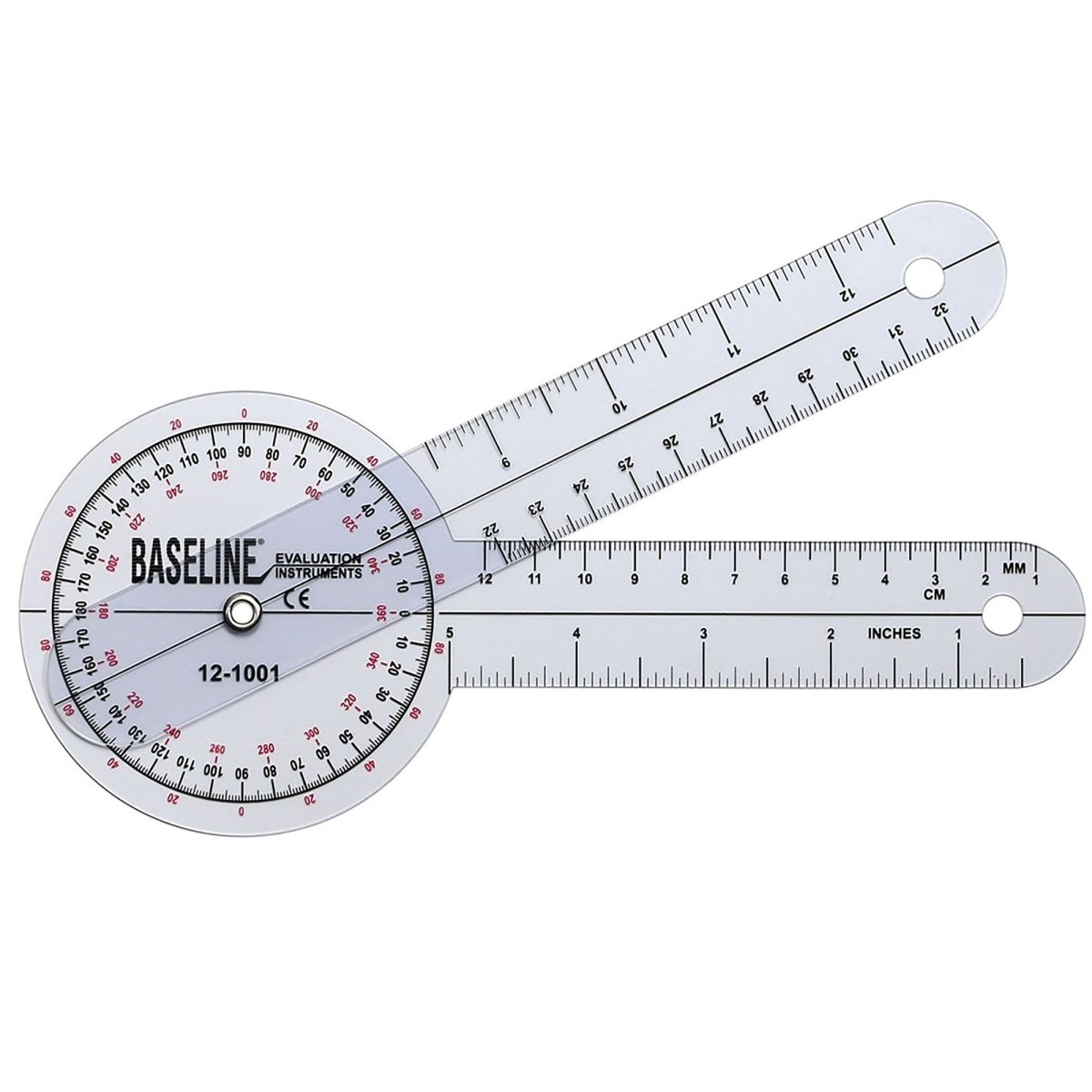 Baseline 360° Head Plastic Goniometer, 8 Inch Arms - 301153_EA - 1