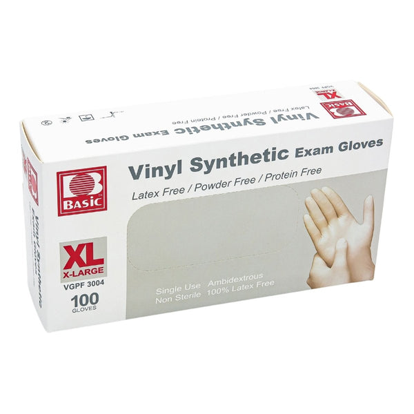 Basic Vinyl Exam Gloves - 1221123_BX - 1