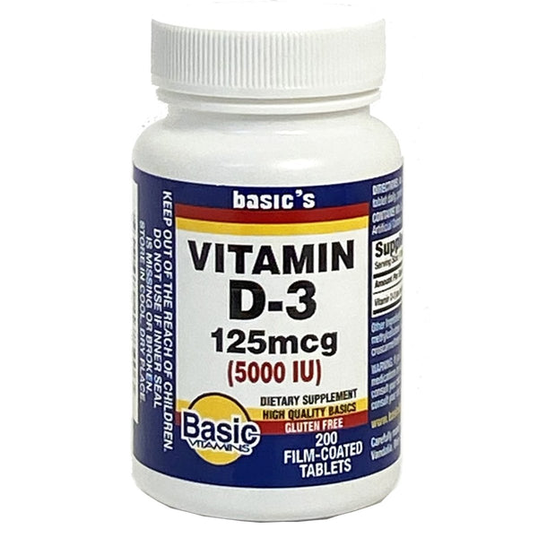 Basic's Vitamin D 3 Vitamin Supplement - 999253_EA - 1