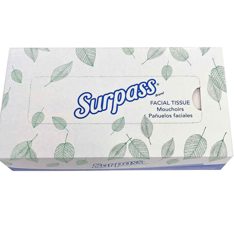 Surpass Facial Tissue, 100 per Box -Box of 100