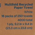 Pacific Blue Select 1-Ply Paper Towels, 250 Sheets per Pack -Case of 16