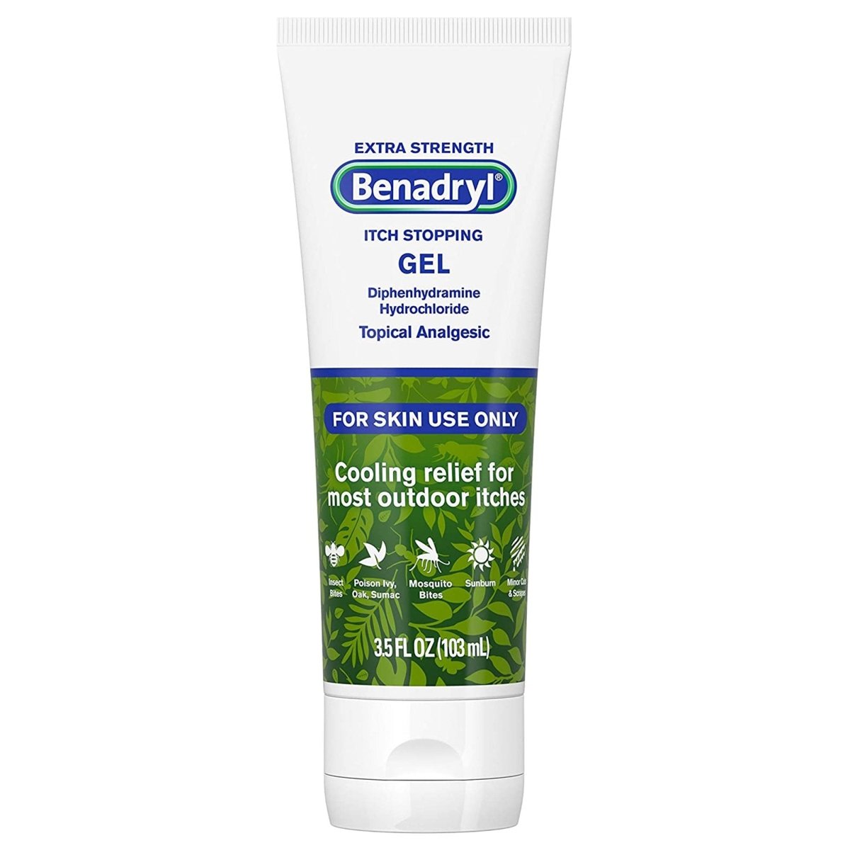 Benadryl Diphenhydramine Itch Relief Topical Gel - 874402_EA - 1
