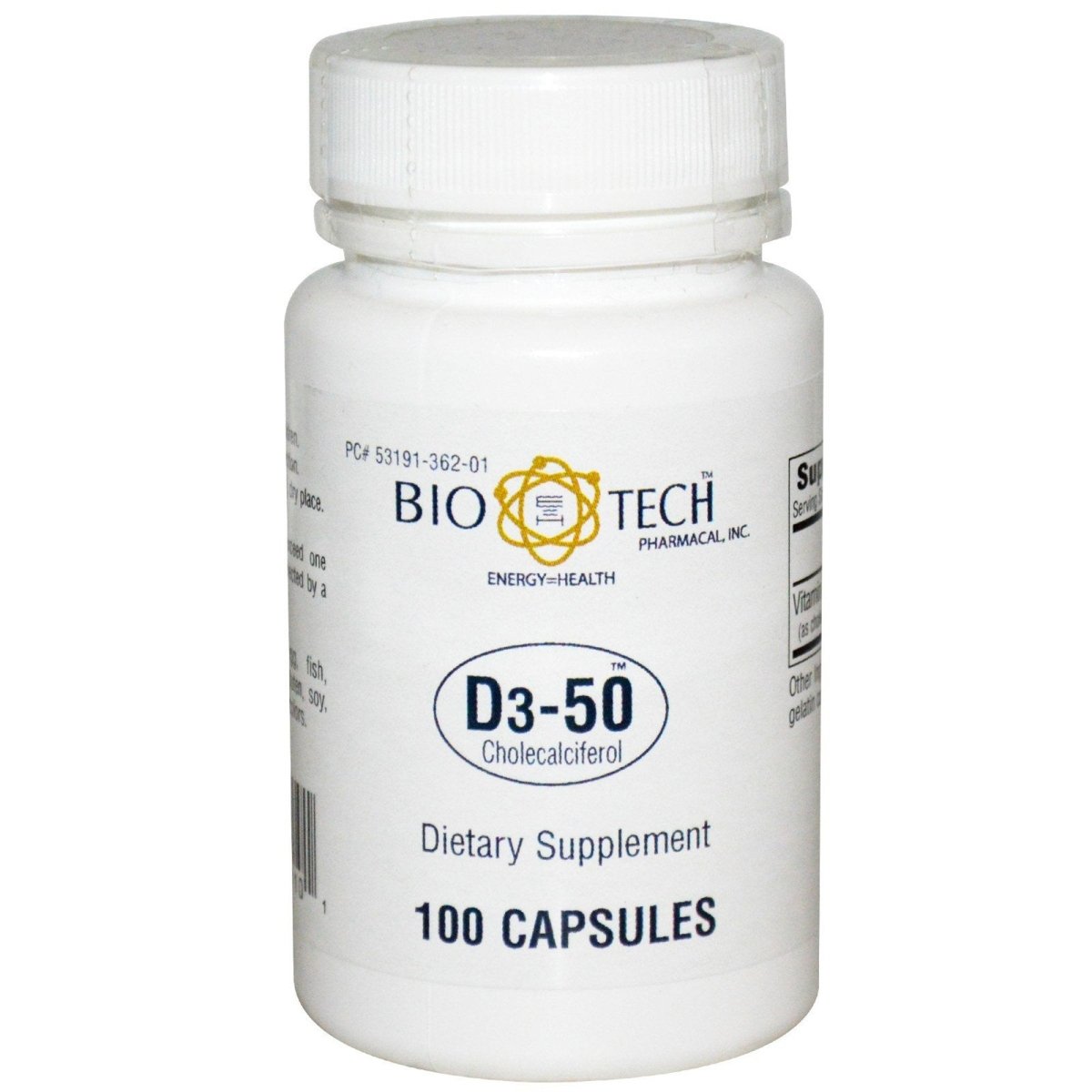 Bio Tech Vitamin D3 50 Supplement - 635581_BT - 1