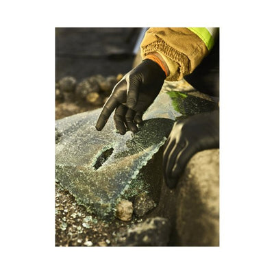 Black-Fire Nitrile Standard Cuff Length Reversible Exam Glove, Black / Orange - 1018791_BX - 2