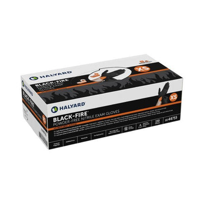 Black-Fire Nitrile Standard Cuff Length Reversible Exam Glove, Black / Orange - 1018791_BX - 3