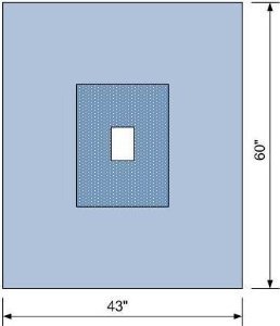 C Core Drape Sheet With Fenestration Surgical Drape - 771784_CS - 1