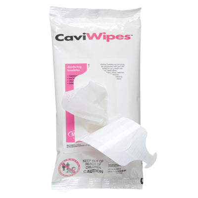 Metrex CaviWipes Surface Disinfectant Alcohol-Based Wipes, Non-Sterile, Disposable, Alcohol Scent, Soft Pack, 7 X 9 Inch -Case of 20
