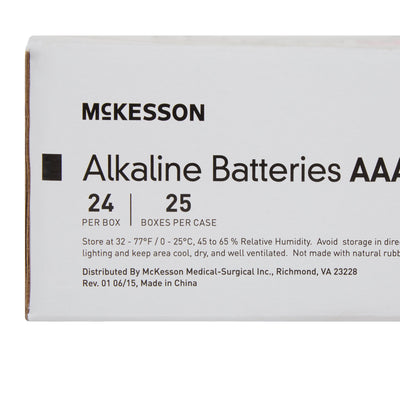 McKesson AAA Alkaline Batteries -Box of 24