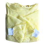 Welmed Protective Procedure Gown, Large, Yellow -Bag of 10