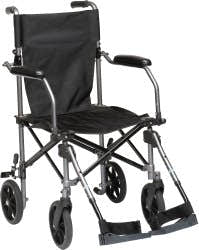Travelite Transport Chair, Gum Metal Upholstery -Each
