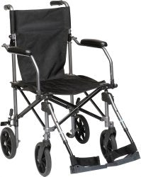 Travelite Transport Chair, Gum Metal Upholstery -Each