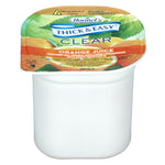 Thick & Easy Clear Honey Consistency Thickened Beverage, Orange Juice, 4 oz. Cup -Case of 24