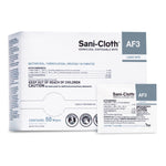 Sani-Cloth AF3 Surface Disinfectant Cleaner Wipe, Large Individual Packet -Box of 50