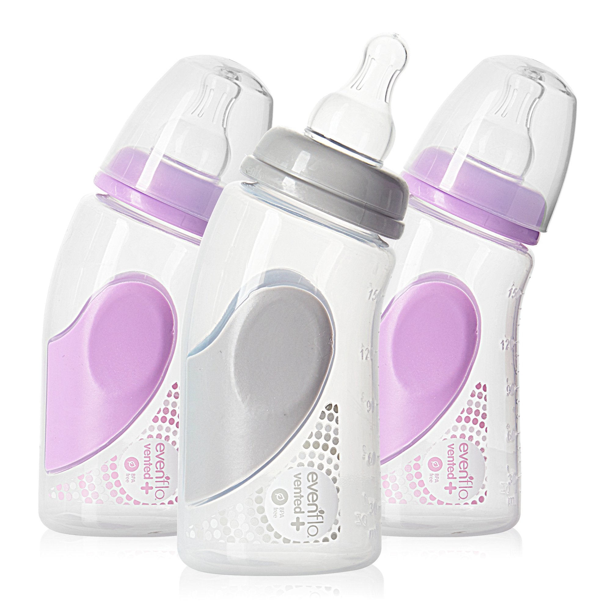 Evenflo Advanced + Baby Bottle, 6 oz. -Case of 12