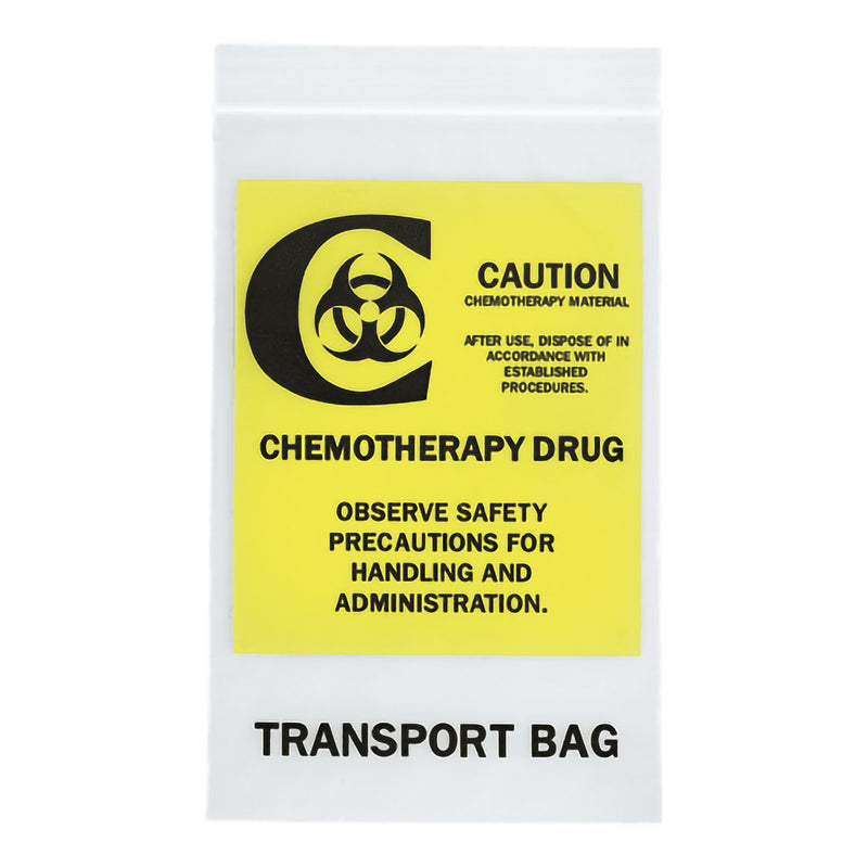RD Plastics Chemotherapy Transport Bag, 9 x 12 Inch -Case of 500