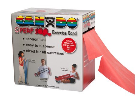 CanDo Perf 100 Exercise Resistance Band, Red, 5 Inch x 100 Yard - 803458_EA - 1