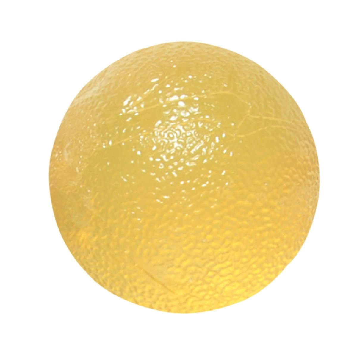 CanDo Standard Circular Gel Squeeze Ball, Yellow, X-Light - 766144_EA - 1