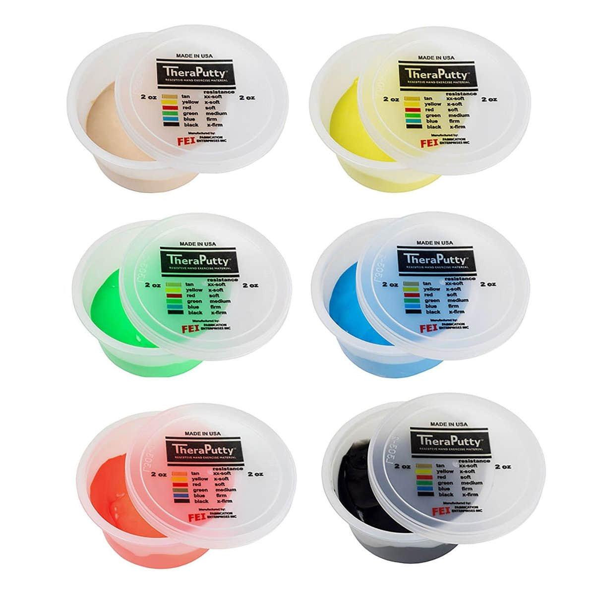 CanDo TheraPutty Exercise Material, 6 Piece Set - 969956_ST - 1