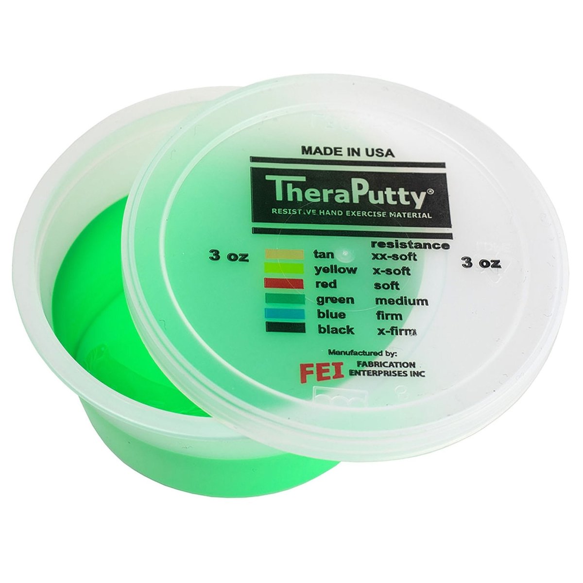 CanDo TheraPutty Therapy Putty, Medium, 3 oz. - 810308_EA - 1